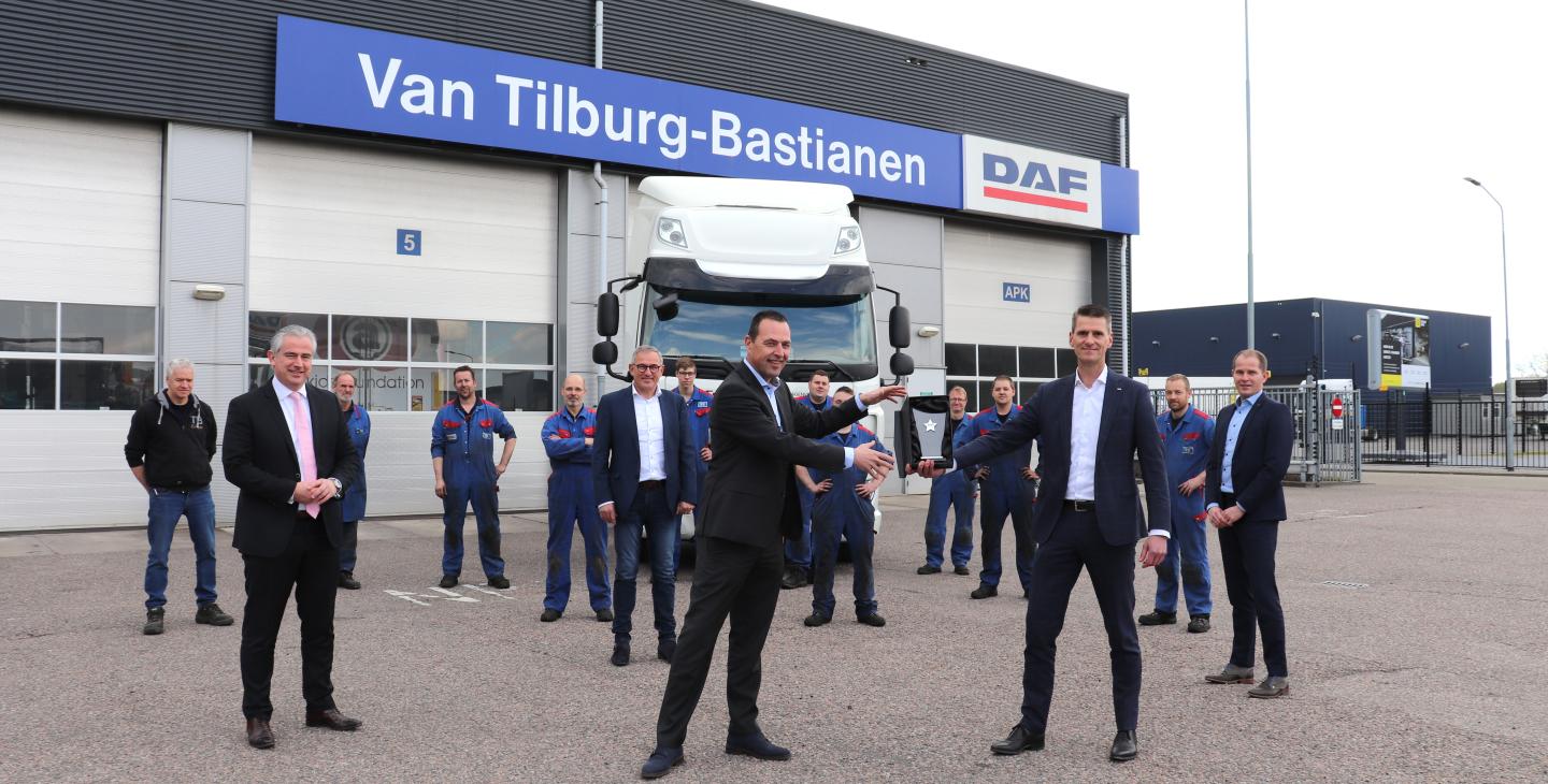 Uitreiking International DAF Silver Award  