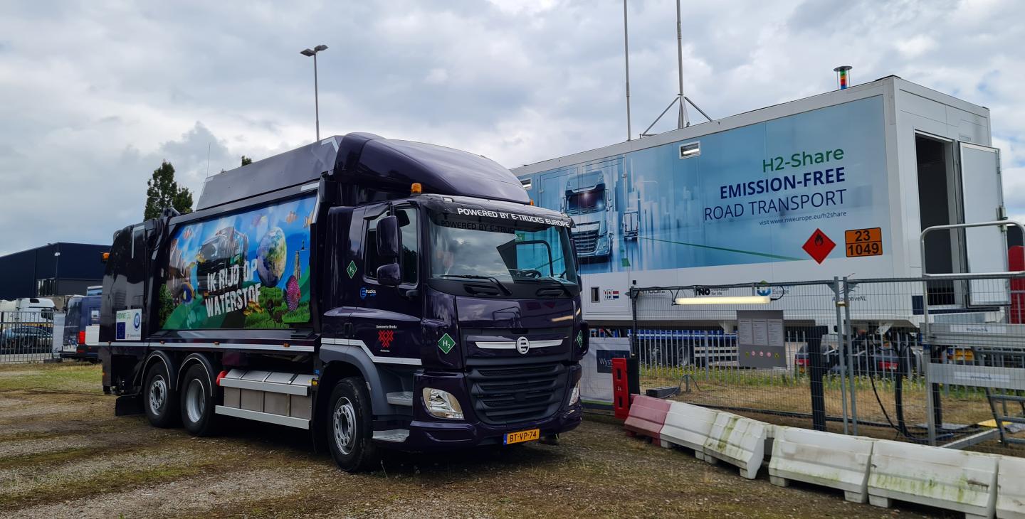 Mobiel waterstofstation TB Truck & Trailer Service